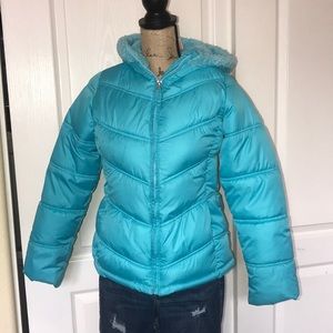 Faded Glory puffer Coat Girl size XL 14-16